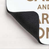 Tapis De Souris Pale Brown Garder le calme et continuer (Coin)