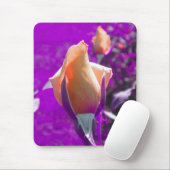 Tapis De Souris Pale Orange Rose bouton de souris pavé (Avec souris)
