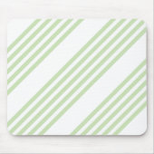 Tapis De Souris Pale vert et blanc cinq bandes motif (Devant)