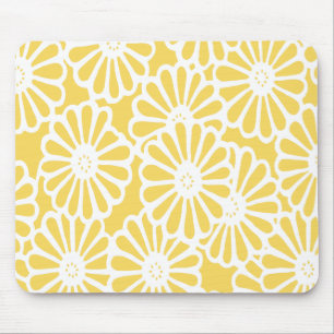 Tapis De Souris Pale Yellow Asiatique Moods Floral