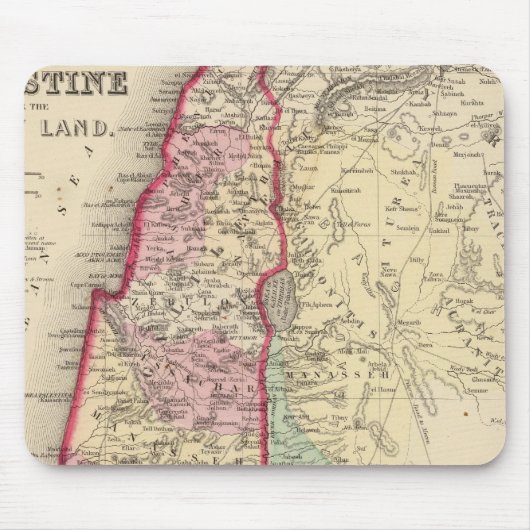 Tapis De Souris Palestine, Jérusalem Carte par Mitchell (Devant)