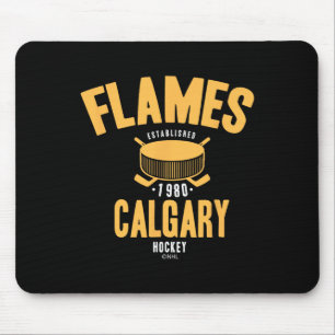 Tapis De Souris Palet de hockey Flames de Calgary Nhl sous licence