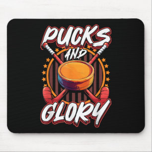 Tapis De Souris Palets et Gloire Dessin de Hockey sur Gazon