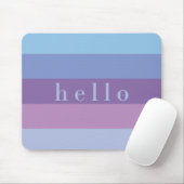 Tapis De Souris Palette bleu et violet striée | Bonjour (Avec souris)
