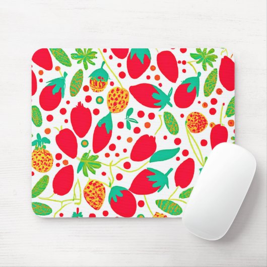 Tapis De Souris Palette de fruits Vivid Motif (Avec souris)