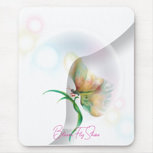 Tapis De Souris Palette de souris Dreamy Pastel Butterfly (Devant)