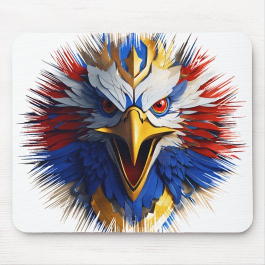 Tapis De Souris Palette de souris imprimé d'aigle Majestic (Devant)