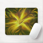 Tapis De Souris Palette jaune fleur fractée Mousepad (Avec souris)