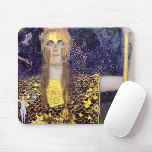Tapis De Souris Pallas Athena, Gustav Klimt (Avec souris)