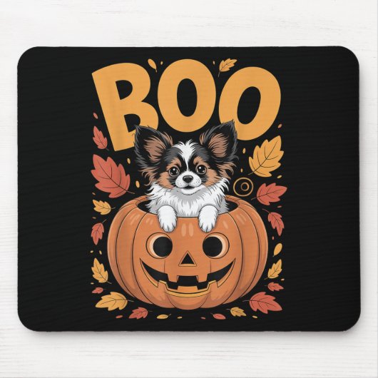 Tapis De Souris Pallon Costume On Pumpkin Halloween Pallon (Devant)