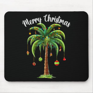 Tapis De Souris Palm de Noël Arbre Plage Tropicale Hawaii Wom