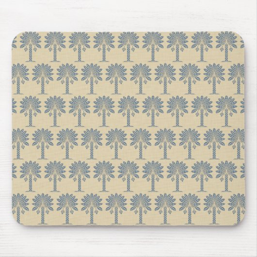 Tapis De Souris Palm Moods Bleu Cachemire (Devant)