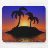 Tapis De Souris Palm Tree Sunrise mousepad (Devant)