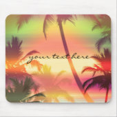 Tapis De Souris Palm Trees Chaleur Tropical Plage Souris d'été (Devant)