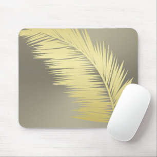 Tapis De Souris Palm Tropical d'or feuille