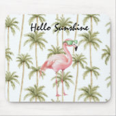 Tapis De Souris Palmier Flamant Rose (Devant)