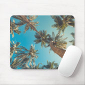Tapis De Souris Palmiers au cru tropical de plage (Avec souris)