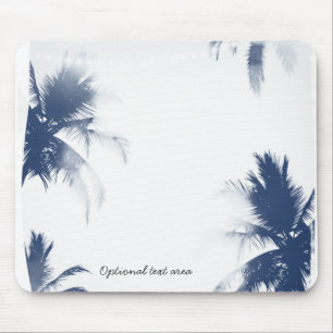 Tapis De Souris Palmiers Blanc Glamour Chic Moderne Tropical
