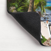 Tapis De Souris Palmiers le long de la plage de Hideaways (Coin)
