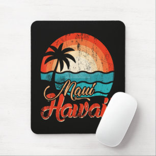 Tapis De Souris Palmiers Plage Hawaïenne