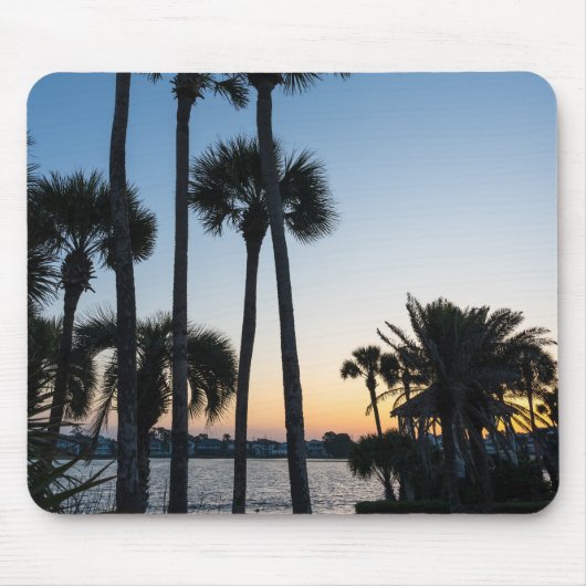 Tapis De Souris Palmiers Sunrise Destin Floride Mouse Pad (Devant)