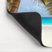 Tapis De Souris Palmiers sur la plage Mer Bleue & Ciel (Coin)