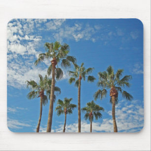 Tapis De Souris Palmiers tropicaux Blue Sky Paradise Island