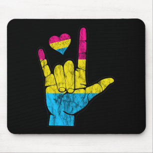 Tapis De Souris Pan ASL Pride Pansexual Perte auditive Sourds débu