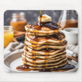 Tapis De Souris Pancake Stack Avec Sirop À Déchirer (Devant)