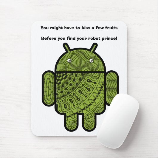 Tapis De Souris Pancho Doodle Character pour le robot Android™ (Avec souris)