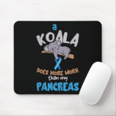 Tapis De Souris Pancreas Fun Koala Pancreas Sensibilisation au dia (Avec souris)