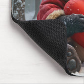 Tapis De Souris Panda Bear frappe un Coussin de coeur (Coin)