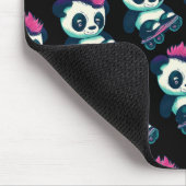 Tapis De Souris Panda bébé mignonne avec mohawk | Panda de patinag (Coin)