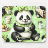 Tapis De Souris Panda bébé mignonne vintage (Devant)