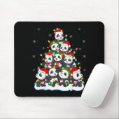 Tapis De Souris Panda Christmas Tree Lights Xmas Sweater Holiday P (Avec souris)