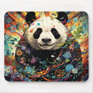 Tapis De Souris Panda Colorful Animal Enchanter