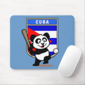 Tapis De Souris Panda Cuba de baseball (Avec souris)