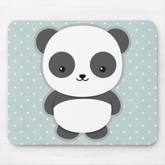 Tapis De Souris Panda de Kawaii (Devant)