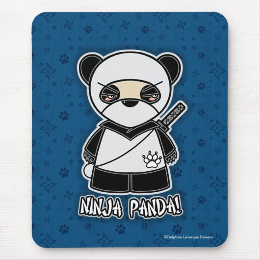 Tapis De Souris Panda de Ninja ! Mousepad (Devant)