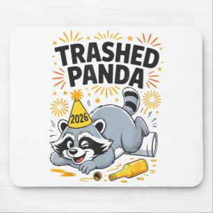 Tapis De Souris Panda Dévasté Nouvel An 2026 Drôle de Raton Laveur