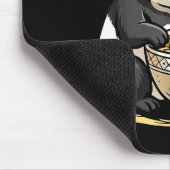 Tapis De Souris Panda Eating Funny Ramen Noodles (Coin)