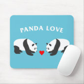 Tapis De Souris Panda Love (Bleu) (Avec souris)