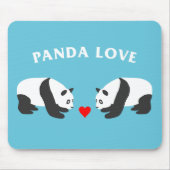 Tapis De Souris Panda Love (Bleu) (Devant)