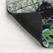 Tapis De Souris Panda Manger Feuilles (Coin)