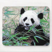 Tapis De Souris Panda Manger Feuilles (Devant)