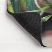 Tapis De Souris Panda Mignon Mangeant du Bambou (Coin)