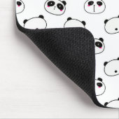 Tapis De Souris Panda noir et blanc Abstrait (Coin)