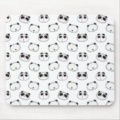 Tapis De Souris Panda noir et blanc Abstrait (Devant)