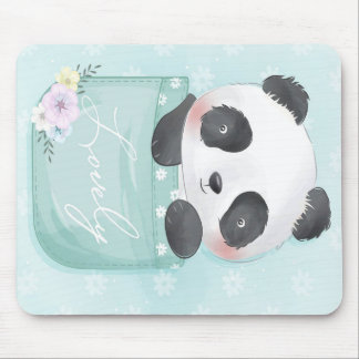 Tapis De Souris Panda | Panda Mignonne Dans La Poche