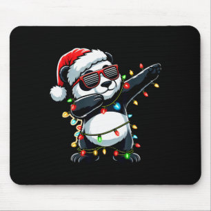 Tapis De Souris Panda qui fait dab Noël pour enfants garçons fille